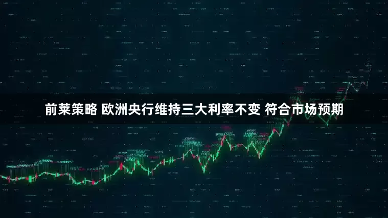 前莱策略 欧洲央行维持三大利率不变 符合市场预期